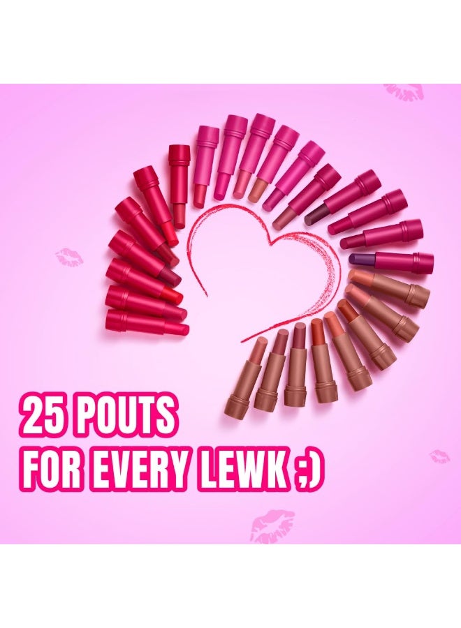 Elle 18 Color Pops Matte Lipstick, Code Red, Moisturising Bullet Matte, with Vitamin E, Highly Pigmented, Infused with Jojoba Oil and Shea Butter | 4.3 g - Image 4